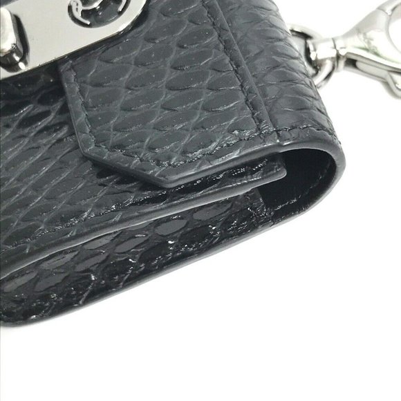 Christian Louboutin studs airpods apple pouch Earphone case Leather Black/Red - Picture 2 of 11